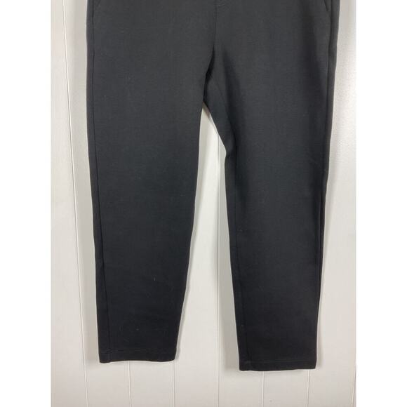Roots NWOT Black Pull On Ponte Pants Zip Closure Pockets Size XL - Picture 3 of 8